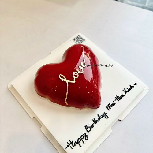 Bánh entremet tráng gương đỏ - Entremet tráng gương
