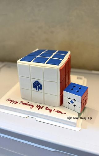 Bánh tạo hình rubik 15x15 vuông, Bánh Sinh Nhật Rubic, Bánh Sinh Nhật tạo hình, Bánh Sinh Nhật bé trai - Bánh Sinh Nhật Long Biên