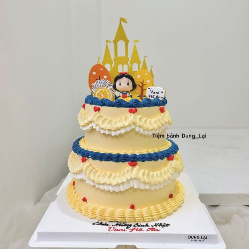 Bánh 2 tầng công chúa sz 20-16 - Bé gái