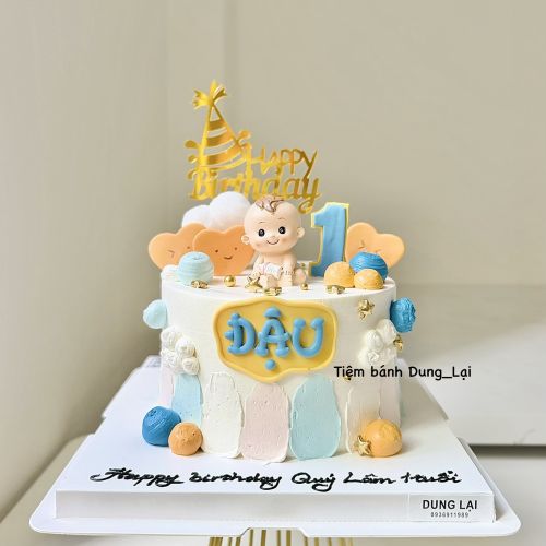 Bánh bé trai bình sữa sz 16 - Bé trai