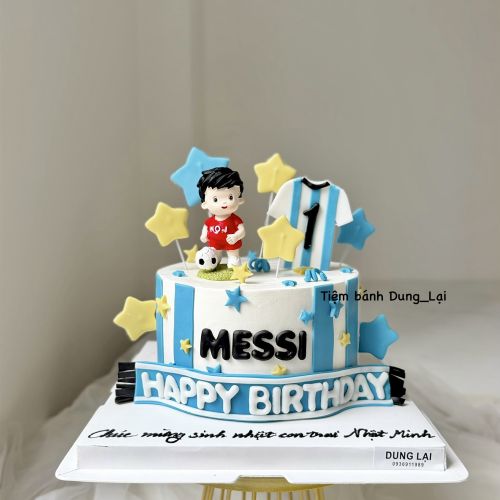 Bánh bóng đá Messi sz 16 - Bé trai