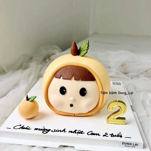 Bánh tạo hình bé cam sz 16 1/2 - Tạo hình