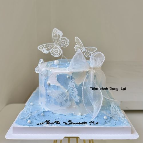 Bánh tone xanh trắng sz 16 - Bé gái