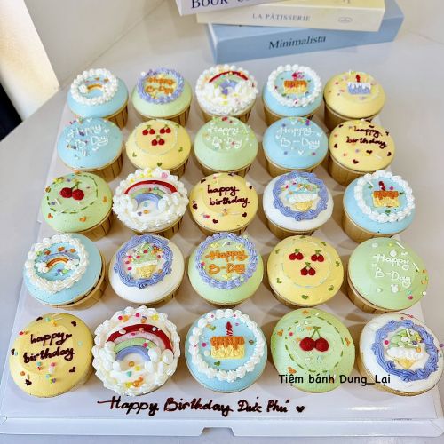 Set cupcake có nhân tạo hình 25c - Tạo hình
